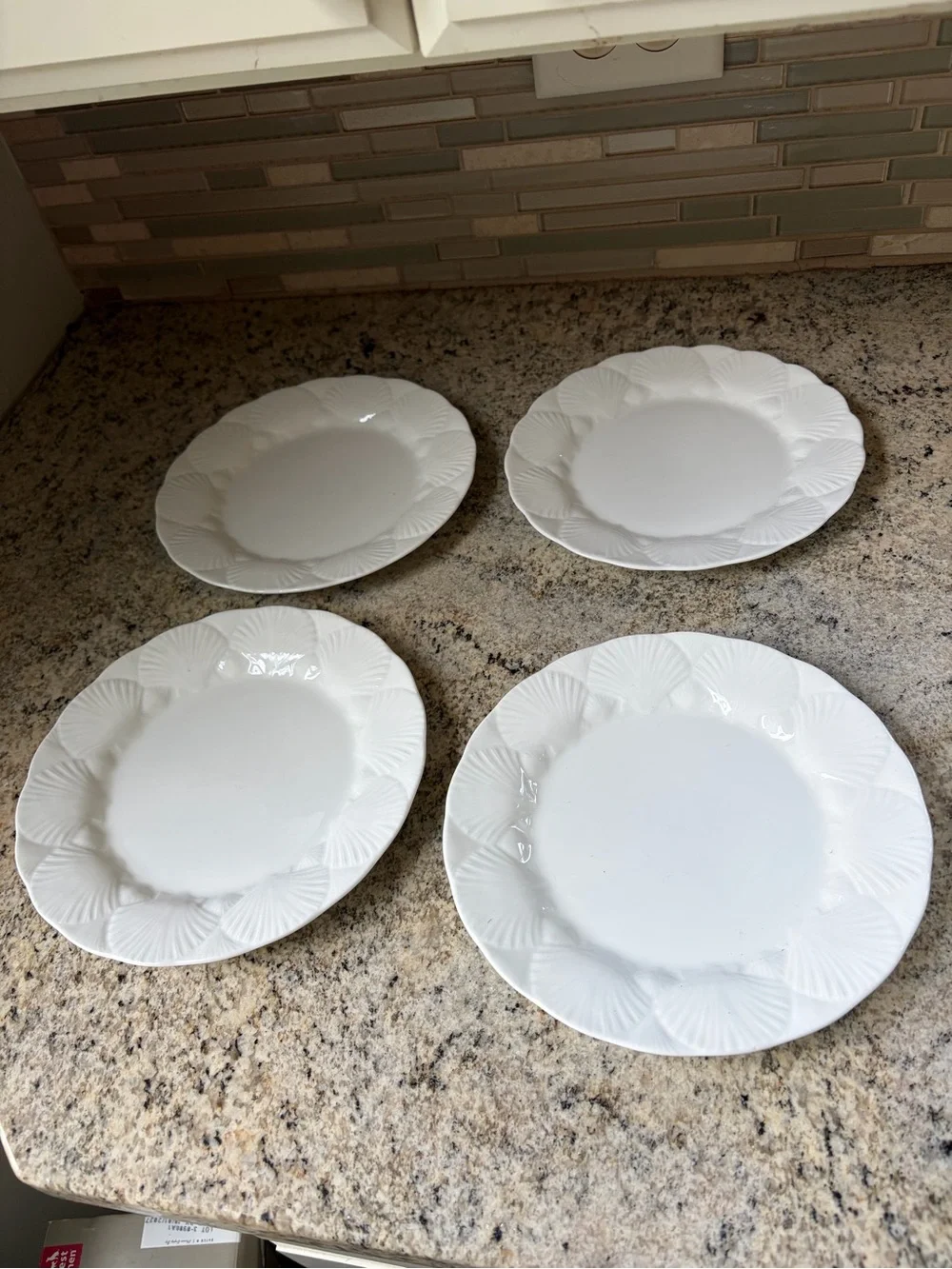 Wedgewood Oceanside China 4 8” side salad plates